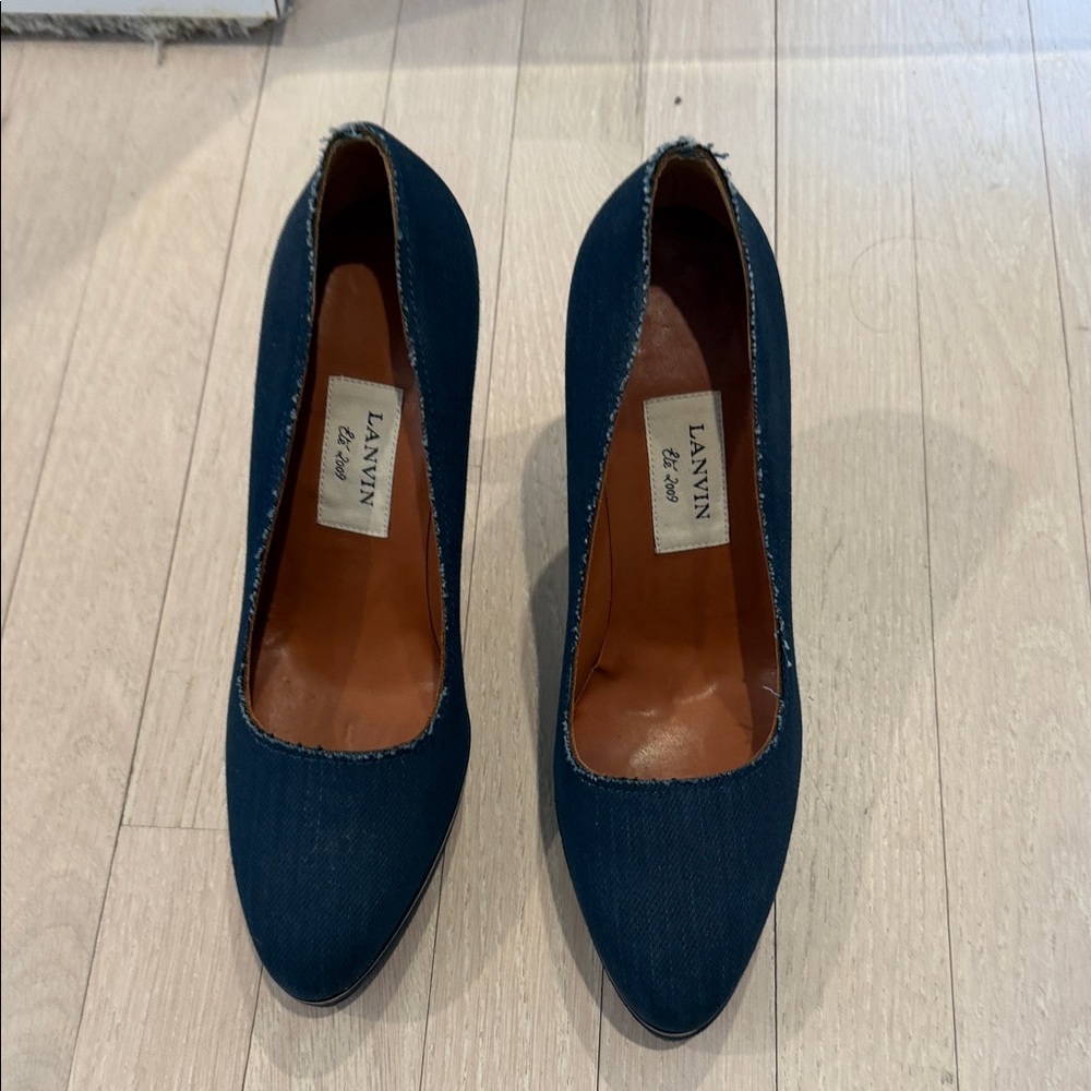 Lanvin Dark Blue Women's Heels